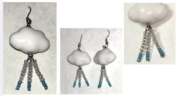 rainy day earrings