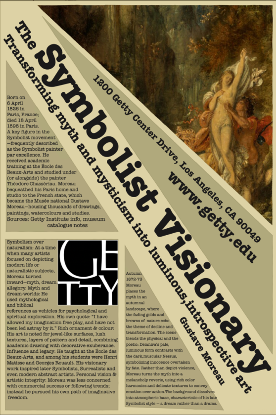 Musuem Poster Gustave Moreau