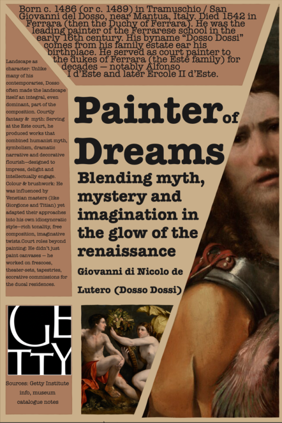 Museum Poster Dosso Dossi