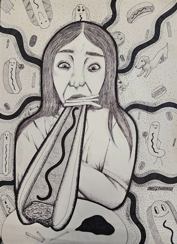 Anna and the Chilly Dog - artwork by Zoe Mytides:  