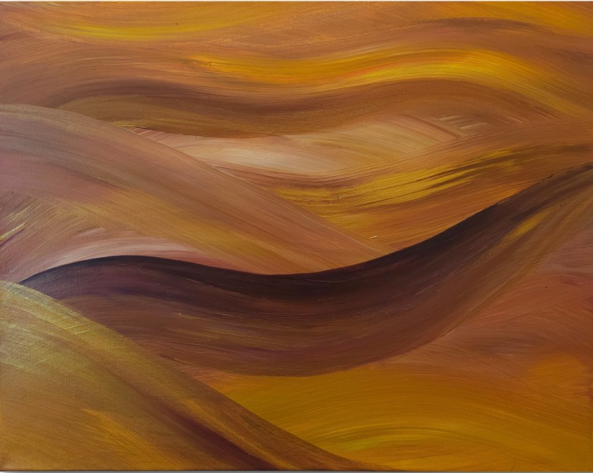 Flow of Life ( Series)— Golden Current