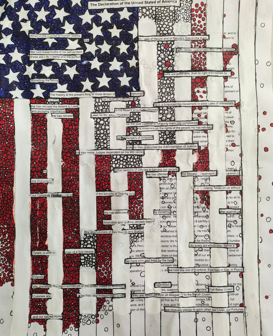 We The People - artwork by Nevaeh Parker:  