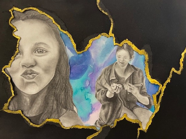 Torn Memories - artwork by Maddyson Ellithorpe:  Portraits, Realism, Pencil/Colored Pencil, Paper