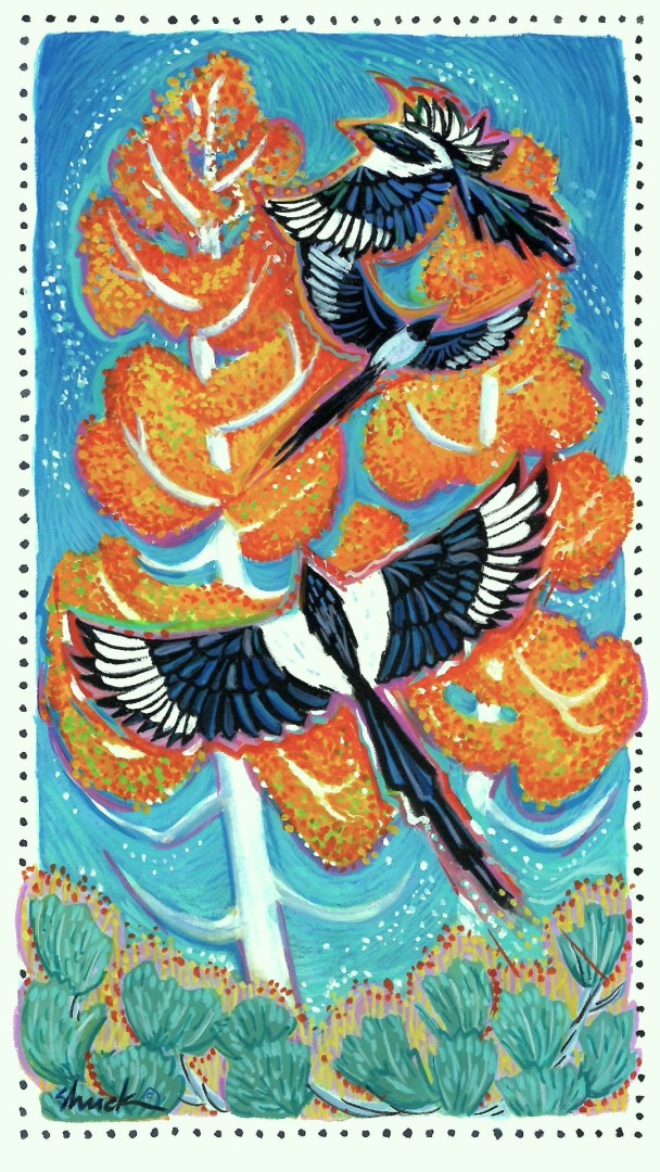 Autumn Song - artwork by Vicki Shuck:  