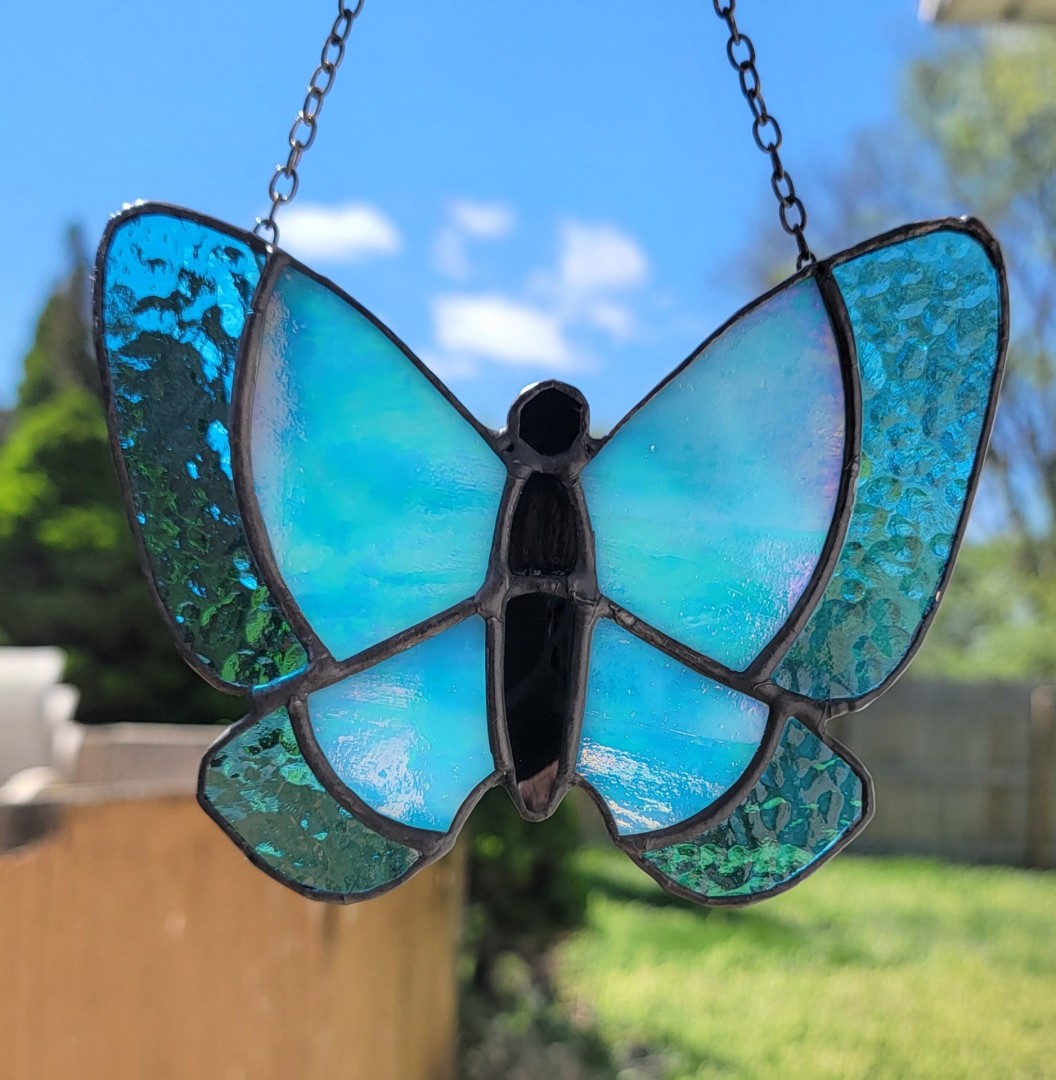 Blue Butterfly - artwork by Kristi Geary:  