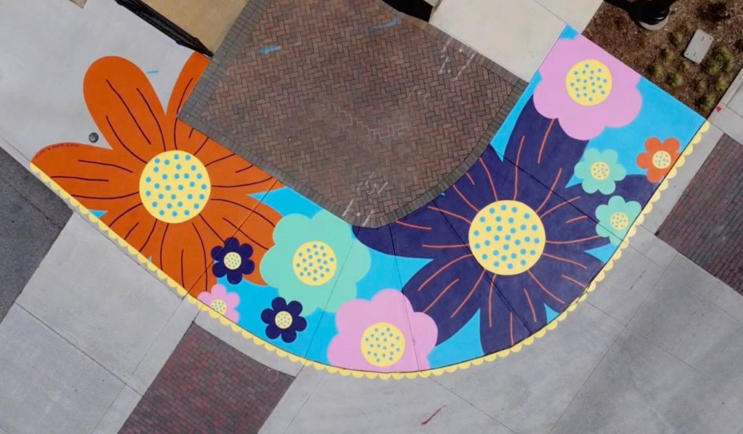 Chamblee Flower Field - artwork by Elaine Stephenson:  