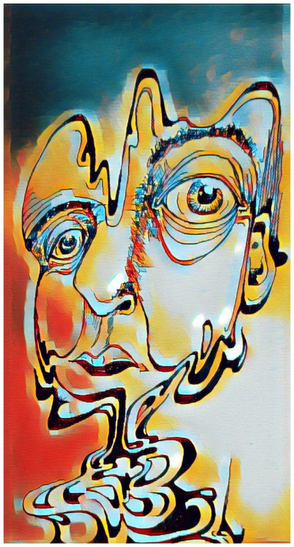 Faces in color #2 - artwork by Ethan  LeCroy:  
