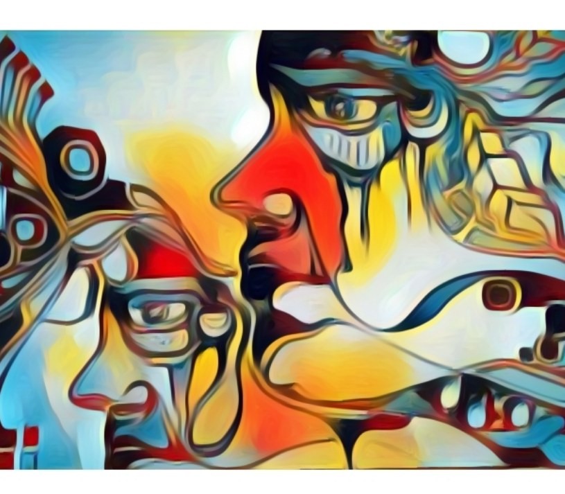 Faces in color - artwork by Ethan  LeCroy:  