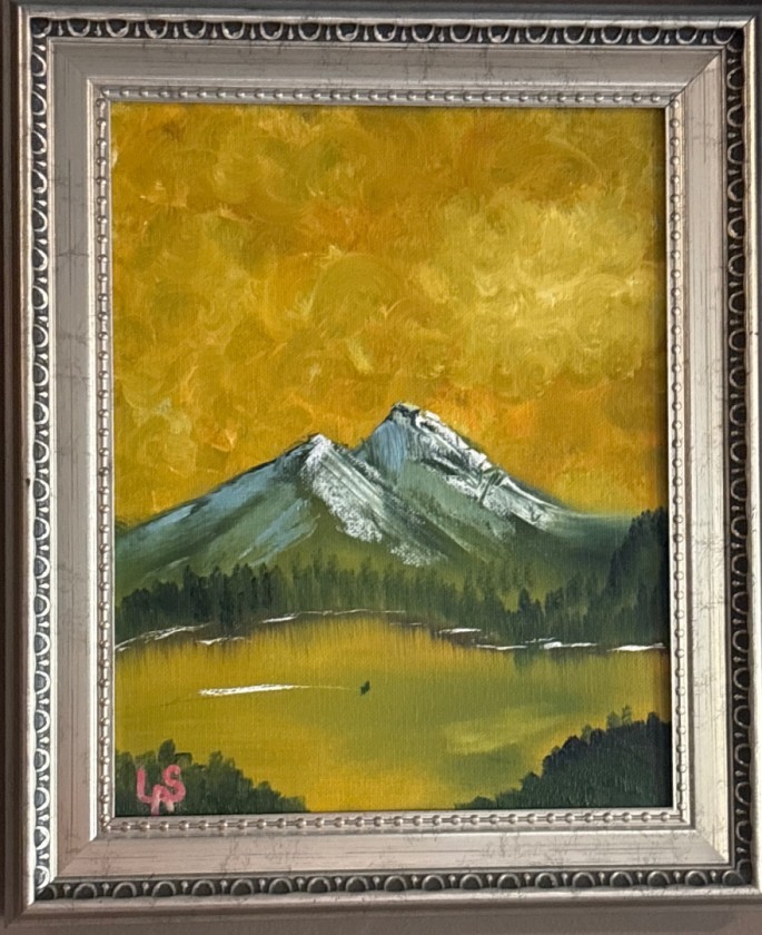 Mountains- Yellow Reflection 