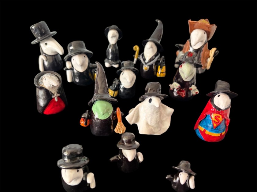 A Conclave of Plague Doctors