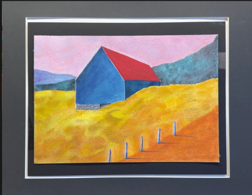 Red and Blue Barn