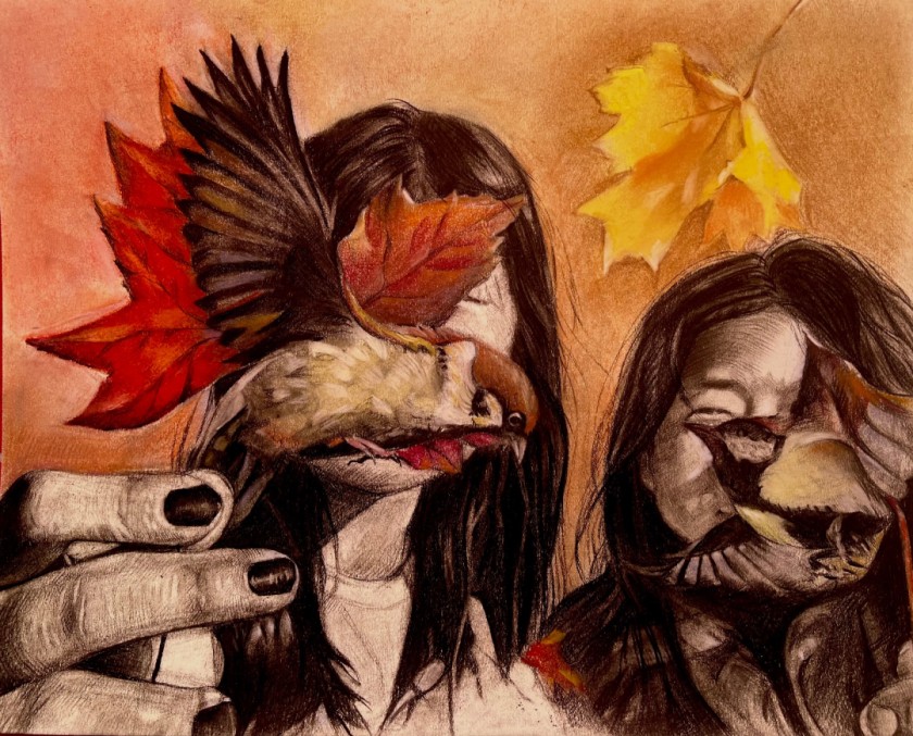 Falling leaves