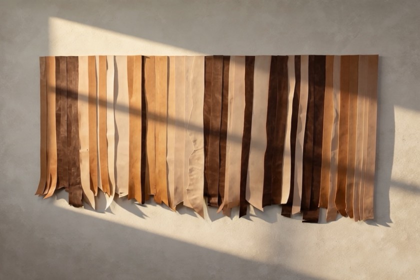 Leather wall hanging 