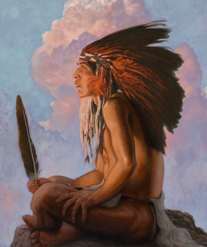 Where the Feathers Speak (Twilight at the Canyons Edge)