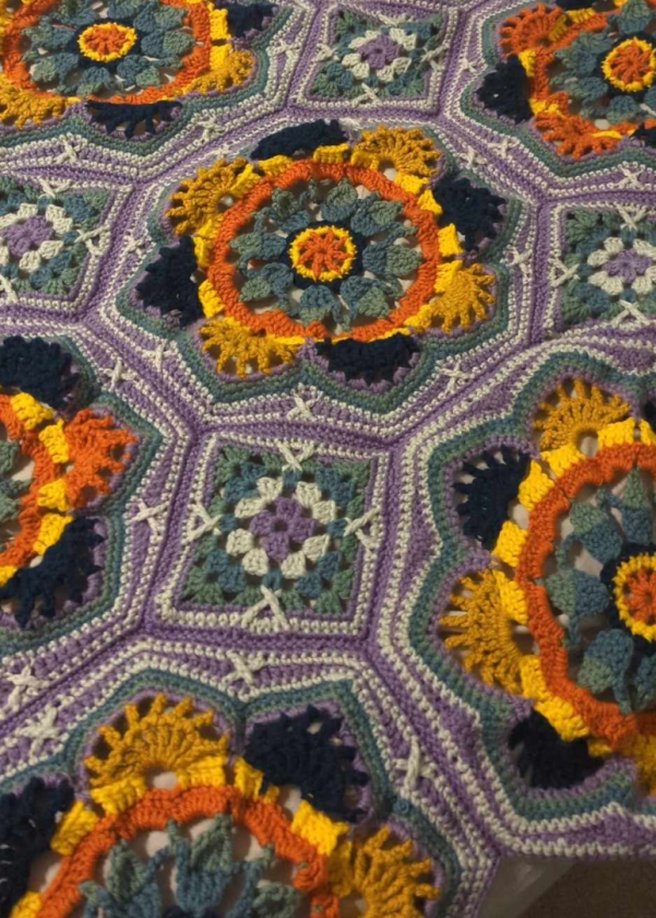 Mosaic Crocheted Tablecloth