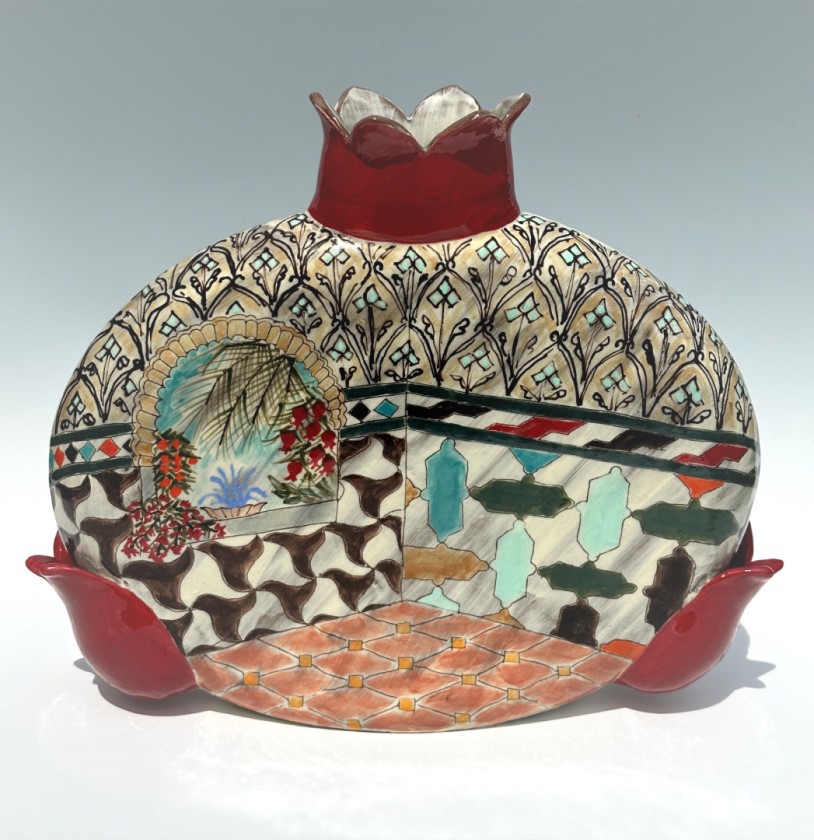Split Pomegranate Vase