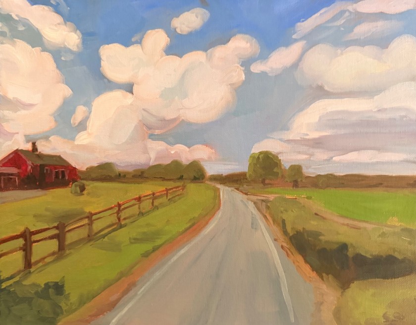 Long Road, Fluffy Clouds