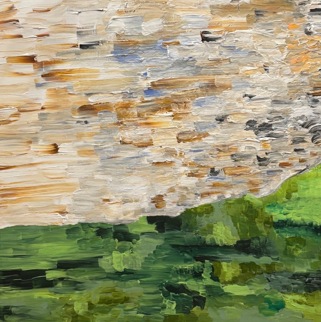 Sky For Lucia - artwork by Angeline Saris:  Landscape, Abstract, Acrylic, Canvas