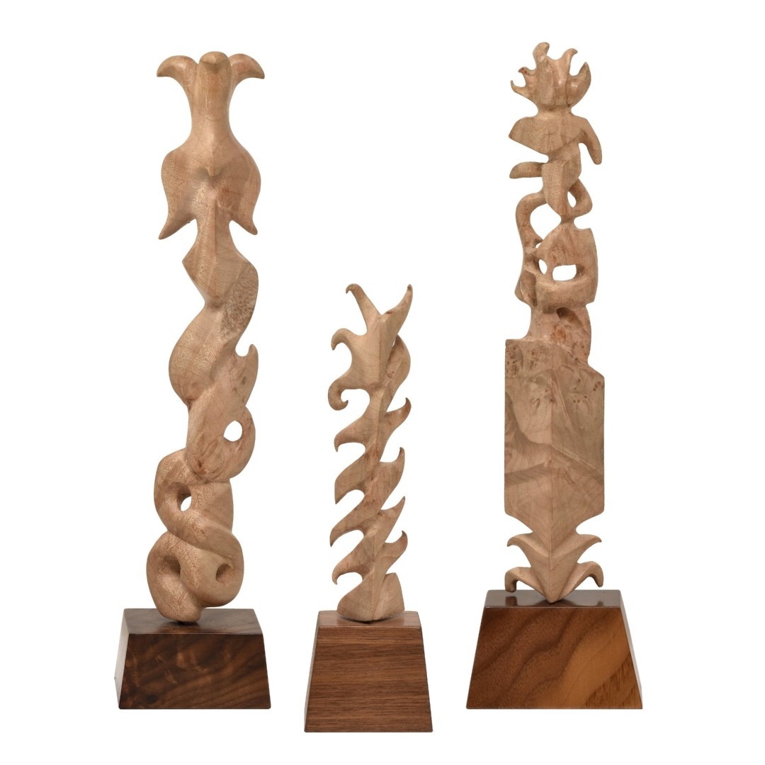 Three Rising - Sculpture / 3D / Wood, Wood, Abstract, Abstract
