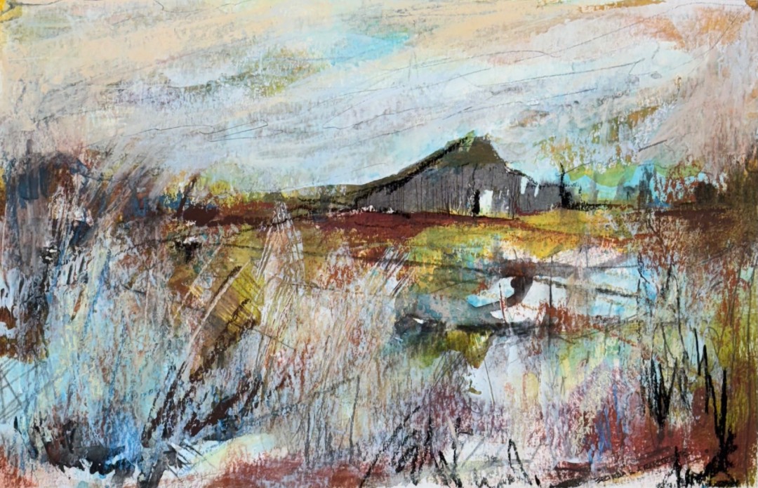 Still Standing - Painting, Mixed Media, Landscape, Impressionism, Other