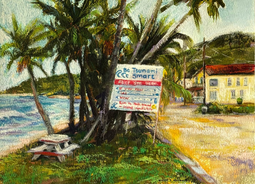 Barbados - Painting, Pastels, Landscape, Impressionism, Paper
