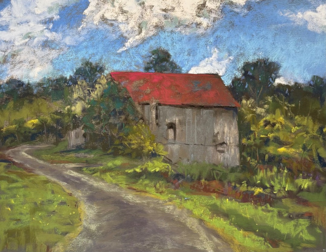 Weathered - Painting, Pastels, Landscape, Impressionism, Pastel Sandpaper