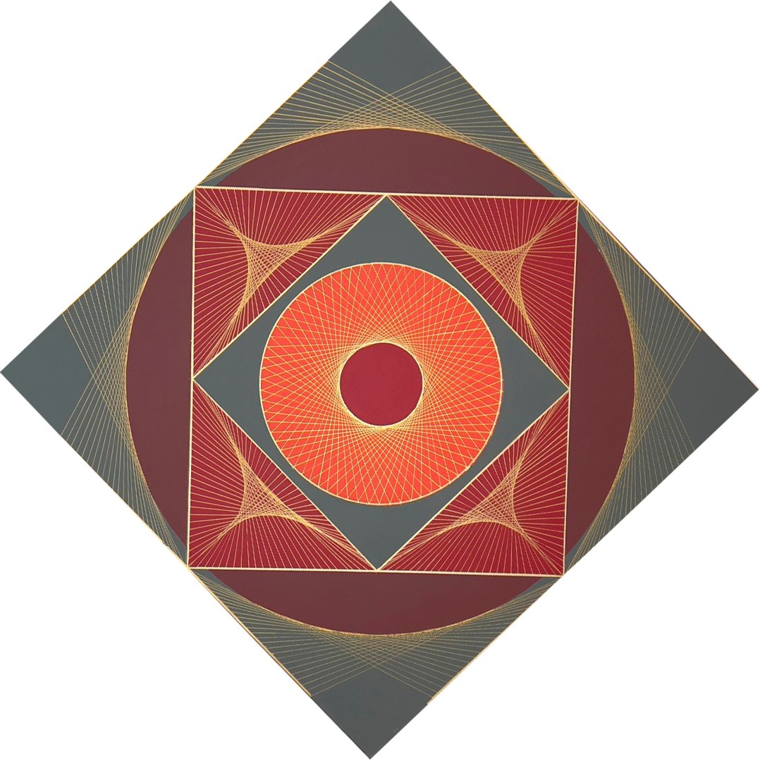 Force Diagram - Mixed Media, Mixed Media, Abstract, Other, Canvas