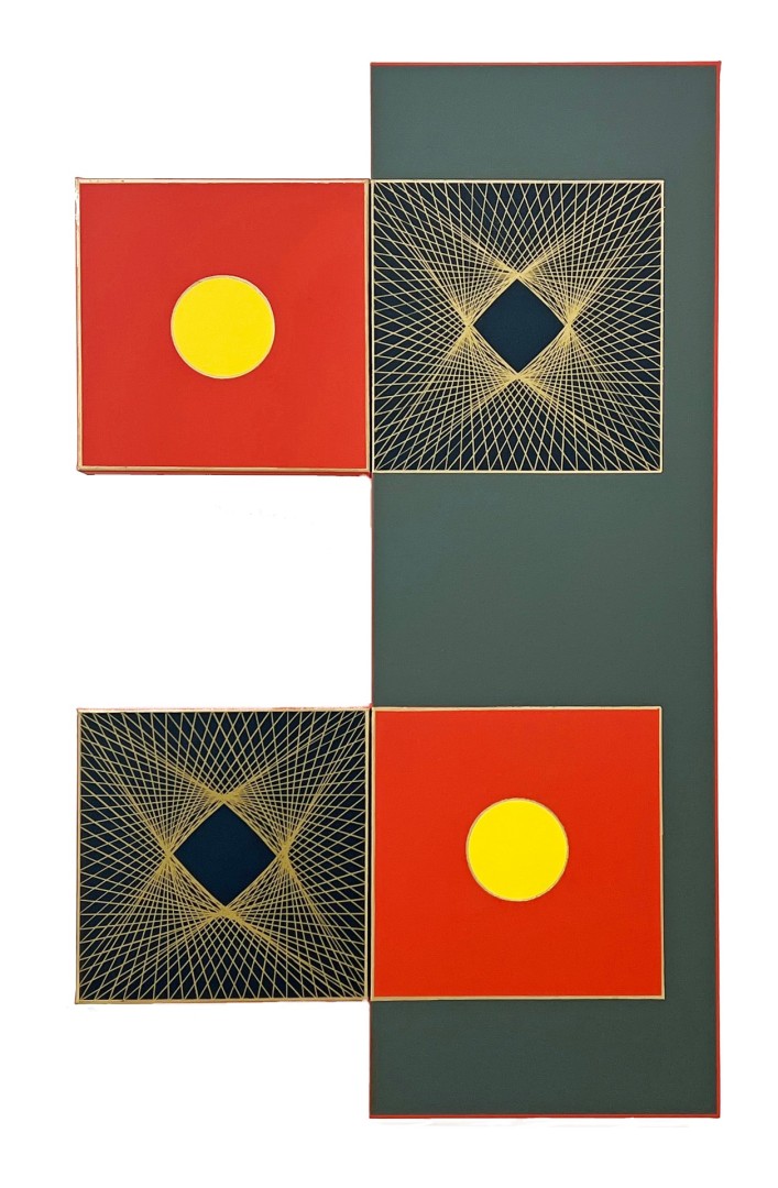 Construct - Mixed Media, Mixed Media, Abstract, Abstract, Canvas