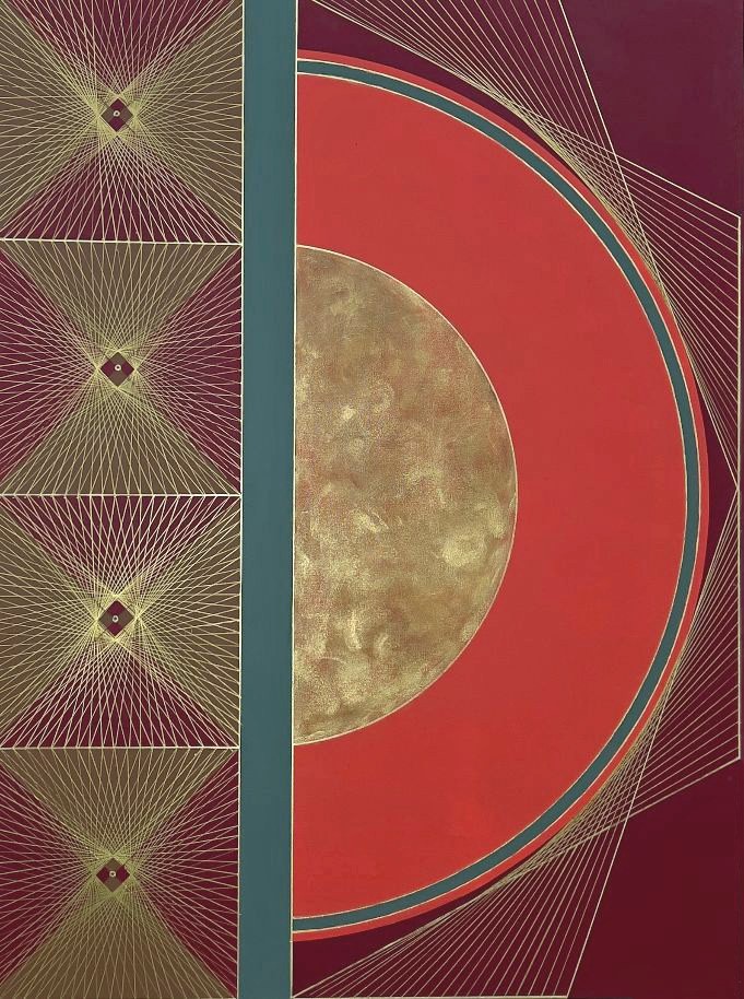 Event Horizon - Mixed Media, Mixed Media, Abstract, Modern, Canvas