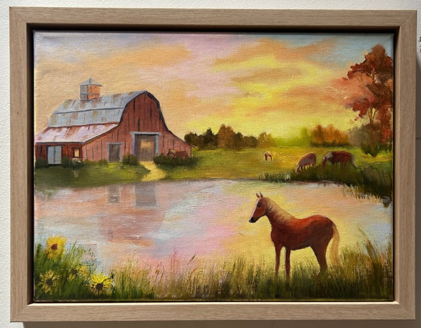 Sunrise on the Horse Farm