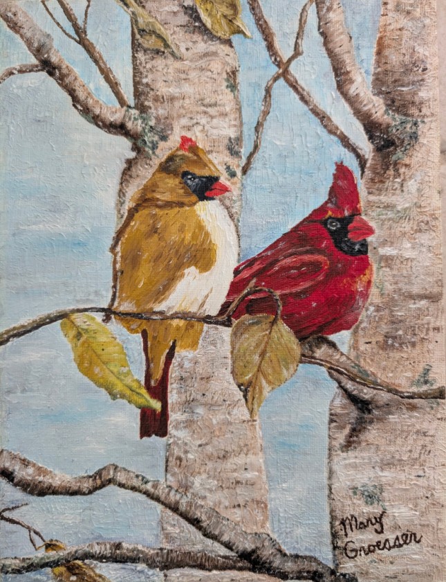 Cardinals in Autumn