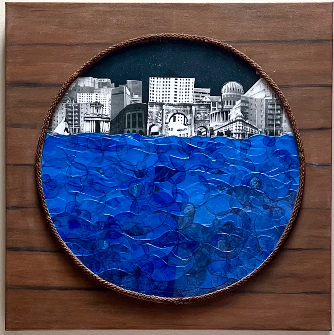 Sirens of the Sea of Discontent - Mixed Media, Mixed Media, Other, Primitive, Canvas