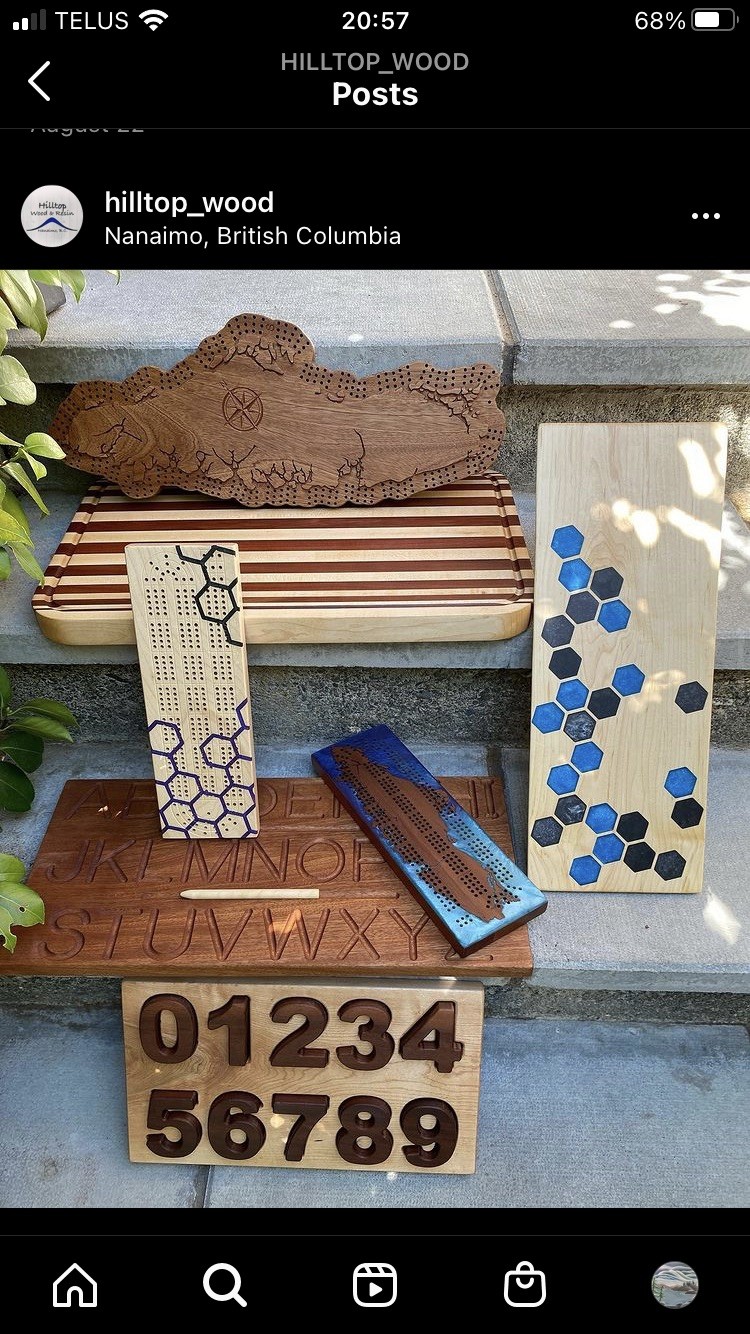 Hilltop Wood and Resin / Damborg Art - Jolene Galick